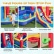 preview thumbnail 2 of 5, 9-in-1 Inflatable Bounce Castle with Waterslide Water Cannon for 3+