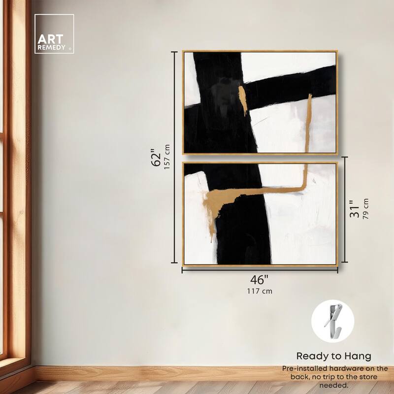 Urban Grid III Canvas Set of 2 by Art Remedy