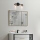 preview thumbnail 14 of 19, Modern Black Gold 1/2/3/4-Light Linear Bathroom Vanity Light Glass Wall Sconce