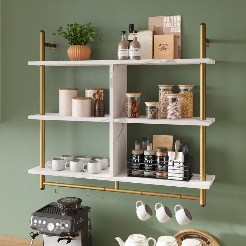 41 inch Wall Shelves 3-tiers Floating Shelf - 41 inch