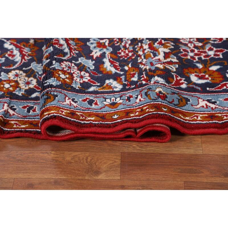 Traditional Red Kashan Turkish Area Rug Oriental Machine-Made Carpet - 9'9" x 12'11"