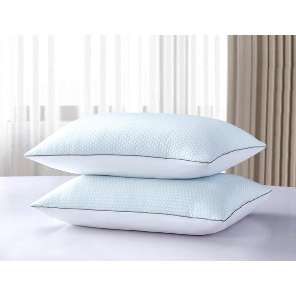 Shop Serta Summer Winter White Goose Feather Pillow Set Of 2 On Sale Overstock 30822719