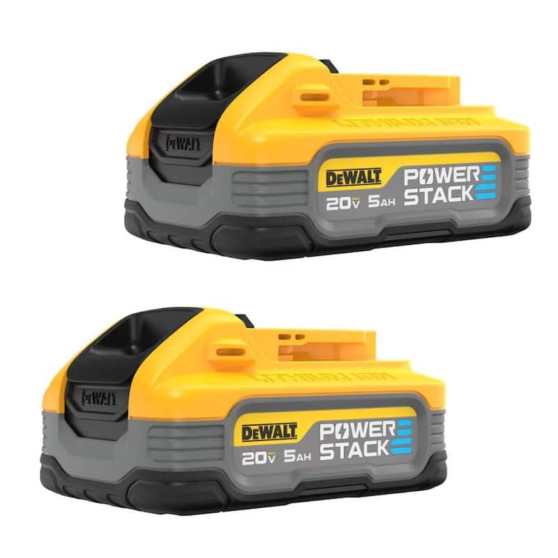 Dewalt Powerstack 20V MAX Battery, Rechargeable, 2-Pack