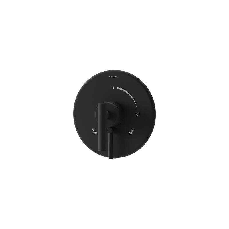 Symmons S3590BTRM Dia Single Handle Volume Control Valve Trim - Matte Black