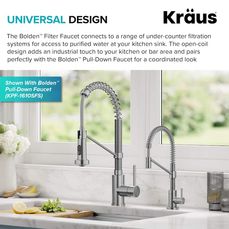 Kraus Bolden 1-Handle Drinking Water Dispenser Beverage Kitchen Faucet