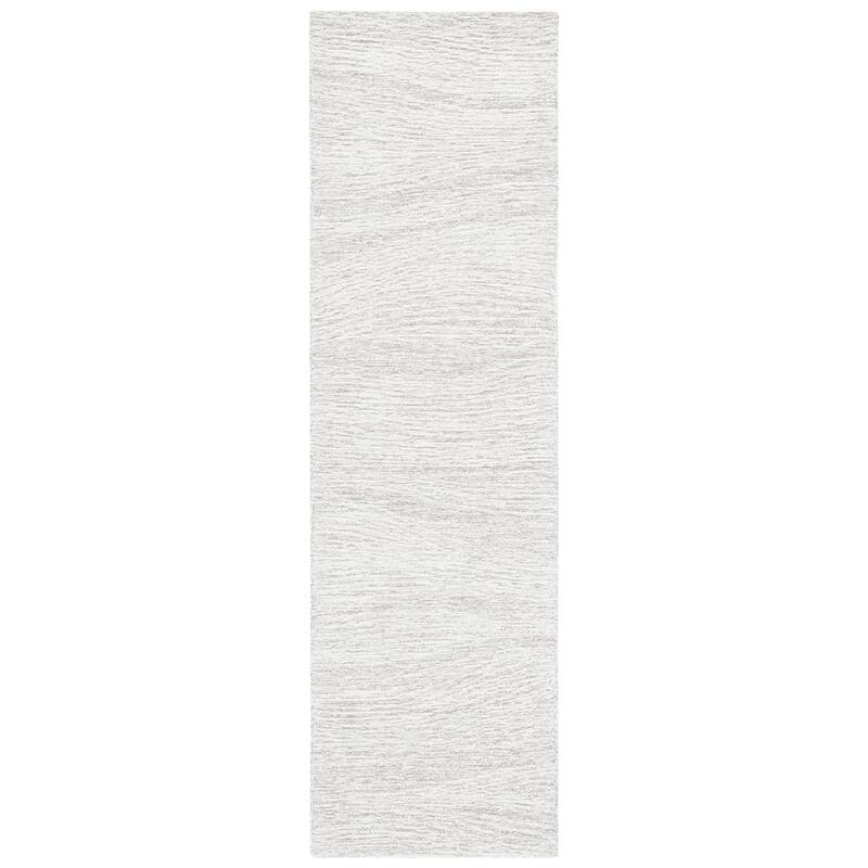 SAFAVIEH Handmade Metro Fetnete Modern Abstract Wool Rug - 2'3" x 12' Runner - Natural/Ivory