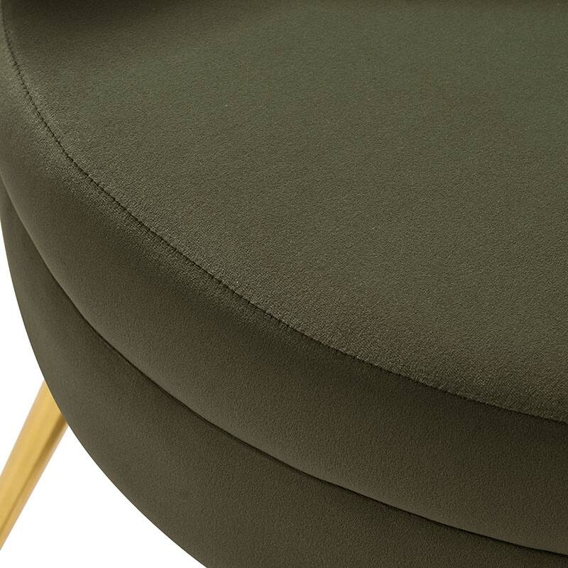 Xabier Cute Modern Upholstered Barrel Chair Accent Chair with Tufted Back by HULALA HOME