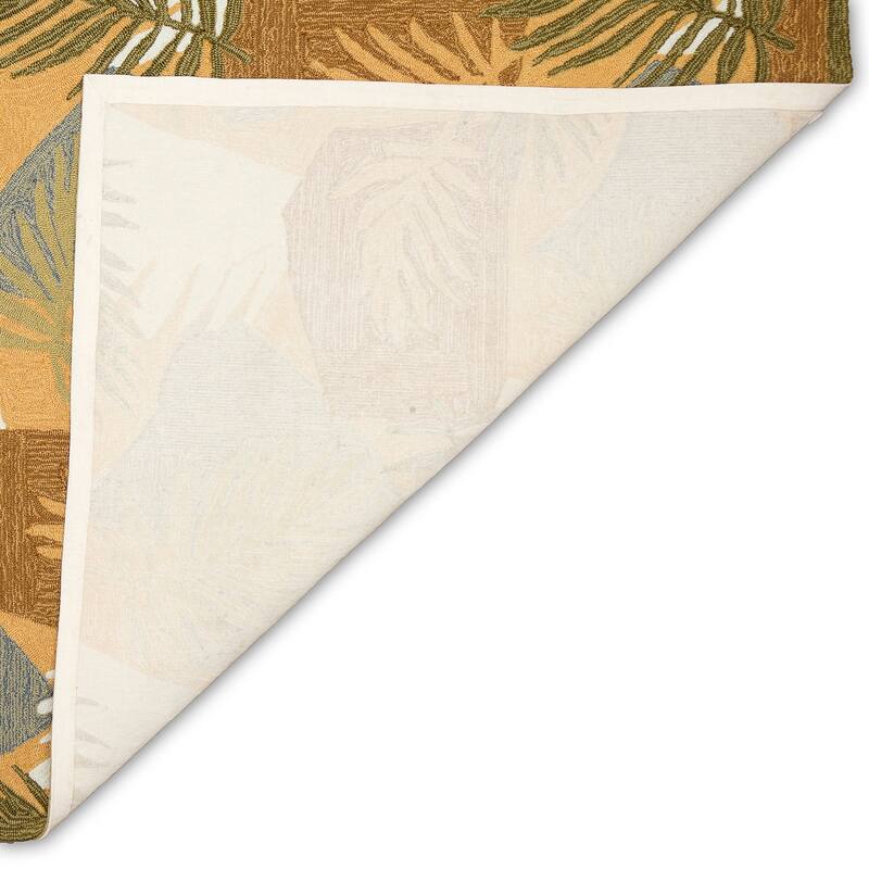 Liora Manne Capri Patchwork Palms Indoor/Outdoor Rug