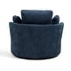 preview thumbnail 72 of 198, 41" W Oversized Accent Barrel Swivel Chair with Moon Storage Ottoman