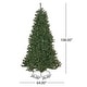 preview thumbnail 4 of 14, 9-foot Noble Fir Pre-Lit String Light or Unlit Hinged Artificial Christmas Tree by Christopher Knight Home