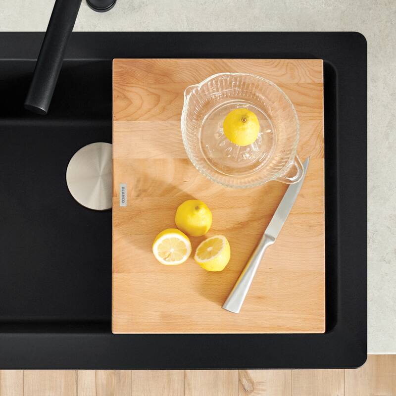 Blanco 11.75-in x 17.88-in 1-in Cutting Board, in Wood - 11 x 15.13