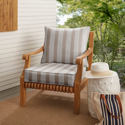 Sunbrella Range Dune Indoor/ Outdoor Chair Cushion Set