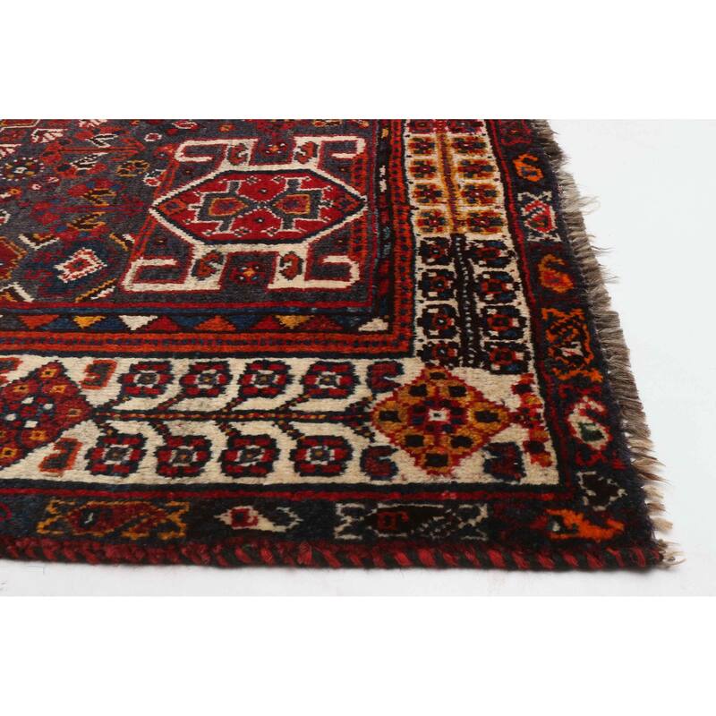 ECARPETGALLERY Hand-knotted Melis Vintage Red Wool Rug - 5'4 x 8'8