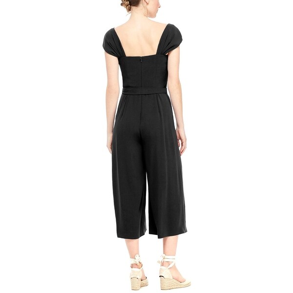 gal meets glam pearl trim jumpsuit