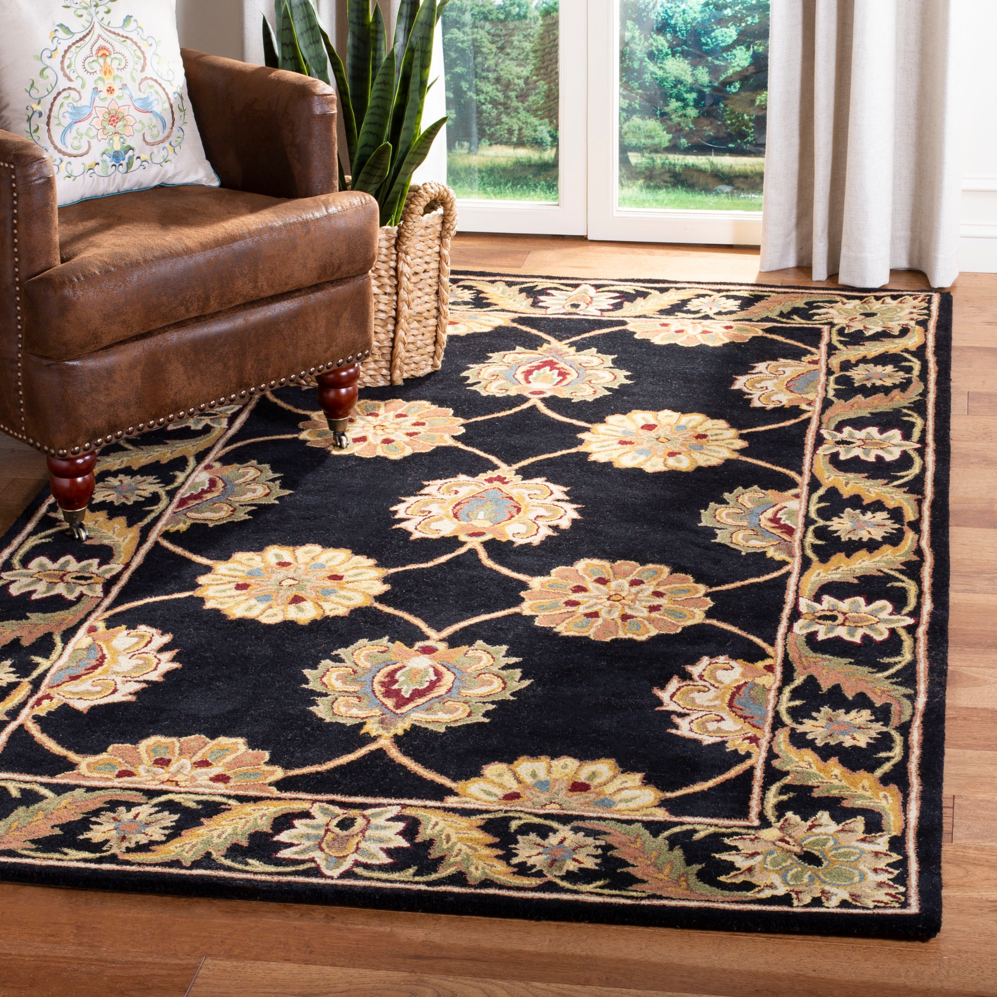 Custom Picnic Rug SAFAVIEH Handmade Heritage Lehte Traditional Oriental Wool Rug ...