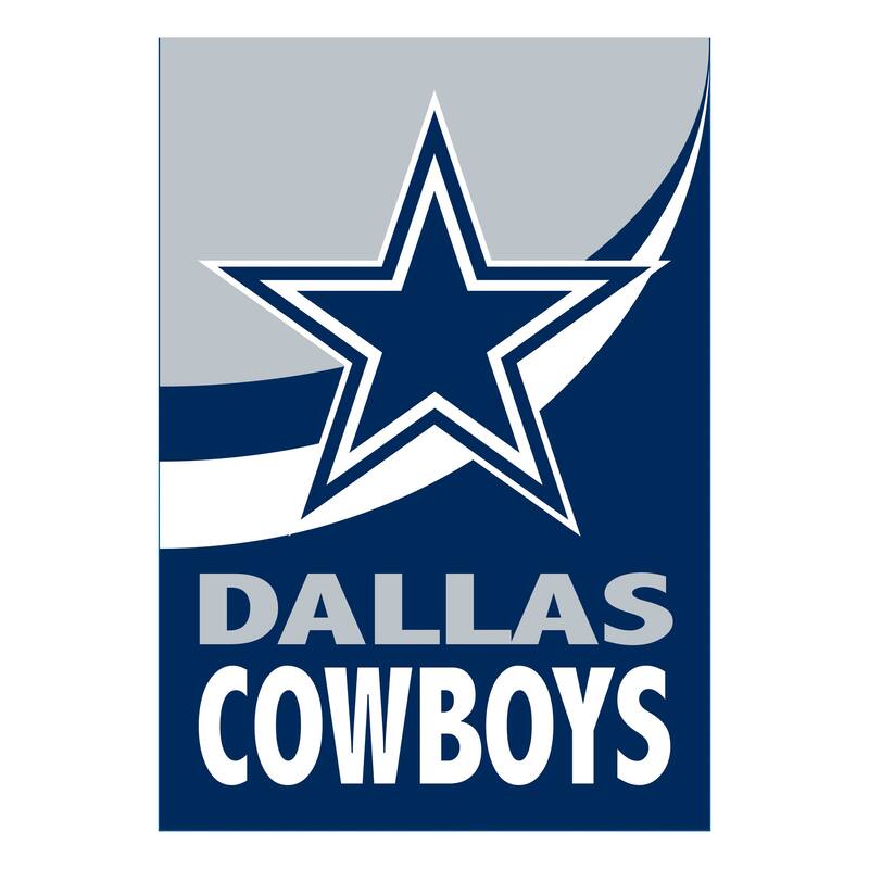 Dallas Cowboys Burlap Flag Garden Size