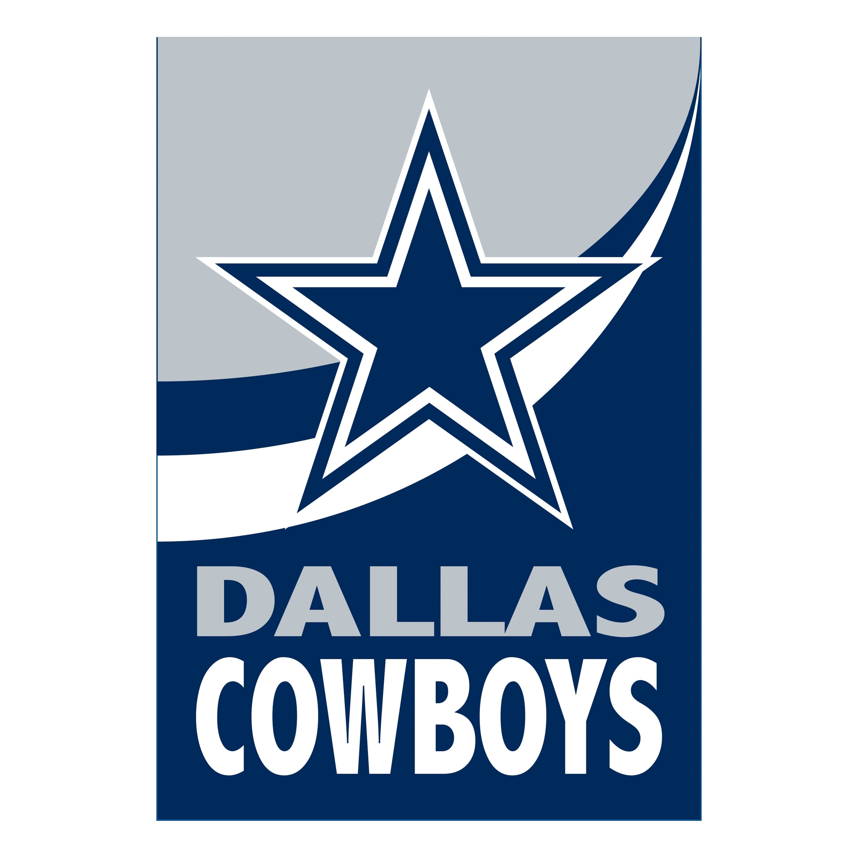 Dallas Cowboys Burlap Flag Garden Size