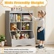 preview thumbnail 8 of 6, 3-Tier Children Storage Bookcase with 5 Open Compartments - 26.5" x 16" x 34.5"