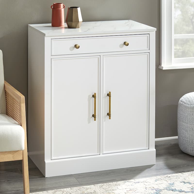 Lifestorey Monza 1-Drawer/2-Door Cabinet - White