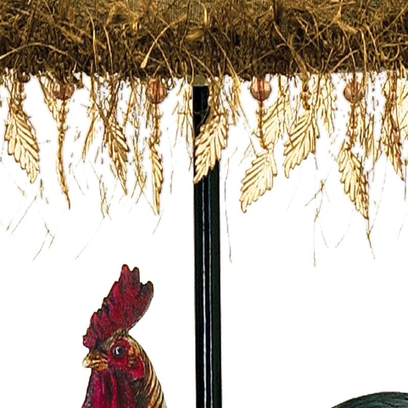 Atlas Lighting Petite Rooster 19'' High 1-Light Table Lamp - Multicolor - 19 inch High