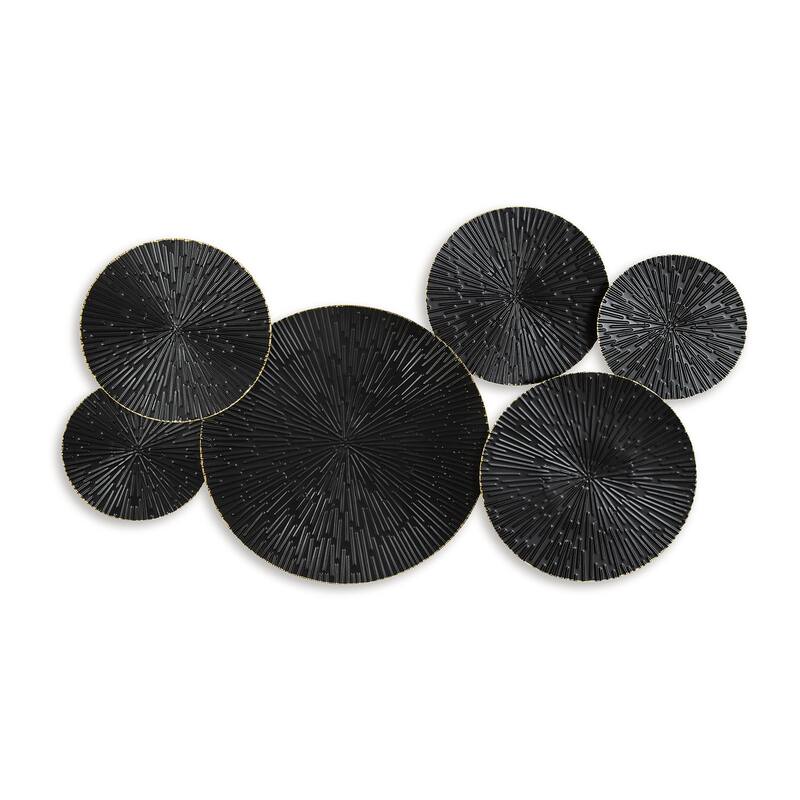 Signature Design by Ashley Rhetlen Black/Gold Wall Decor - 36"W x 2"D x 21"H