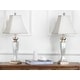 preview thumbnail 5 of 5, SAFAVIEH Lighting 28-inch Mirror Mosaic Table Lamp (Set of 2) - 11"W x 11"D x 28"H