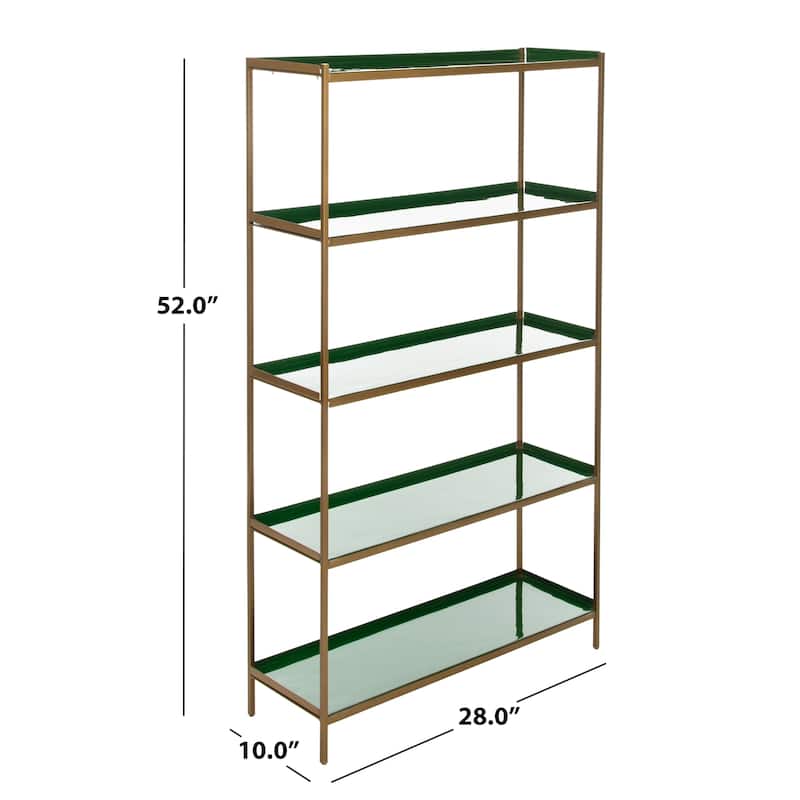SAFAVIEH Anona 5-Tier Modern Etagere - 28" x 10" x 52" - 28Wx10Dx52H