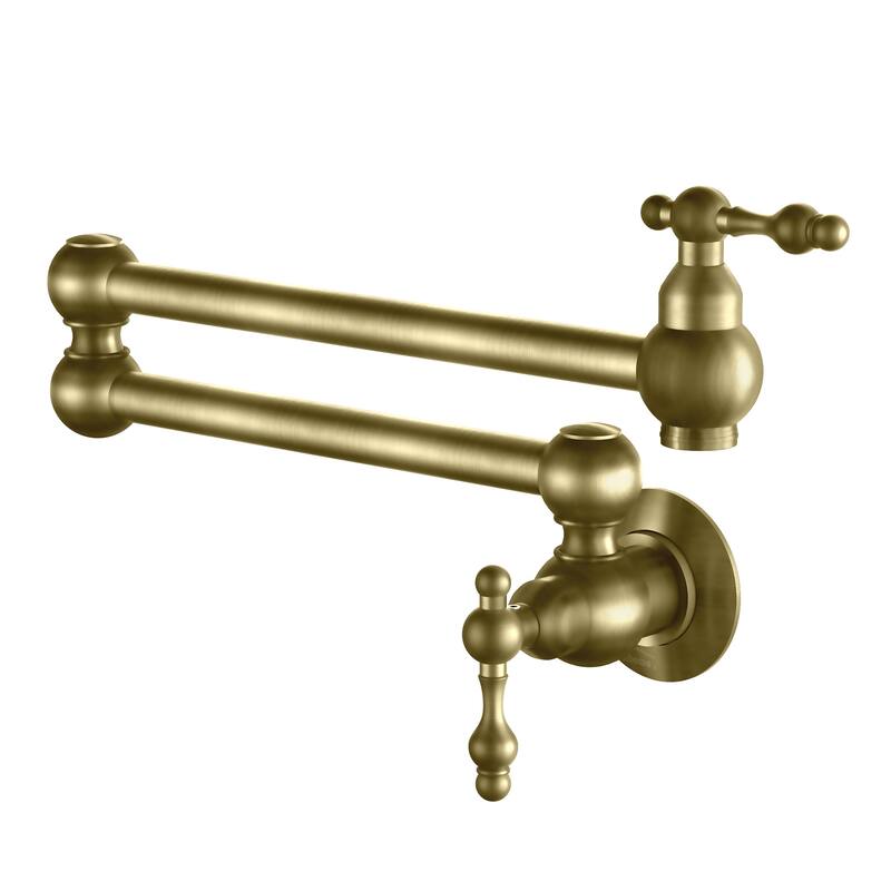 Clihome Traditional Wall Mounted Kitchen Pot Filler Faucet