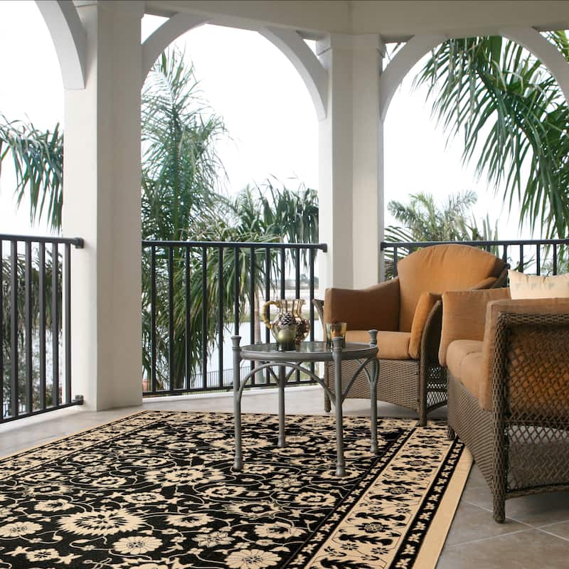 SAFAVIEH Courtyard Dyrfinna Indoor/ Outdoor Waterproof Patio Backyard Rug