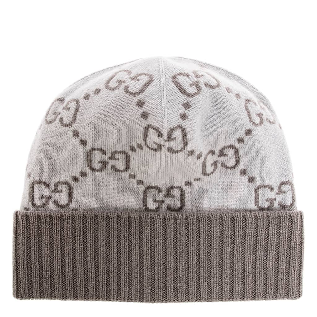 Gucci Cashmere GG Jacquard Hat