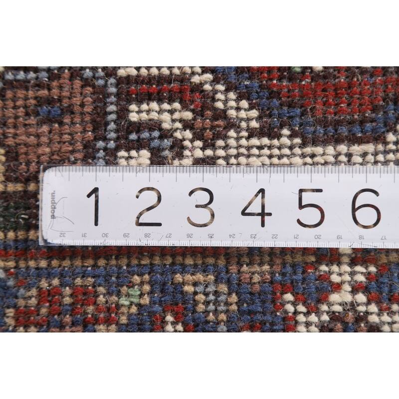 Heriz Serapi Rug Hand-Knotted Oriental Wool Carpet - 2'0"x 3'0"