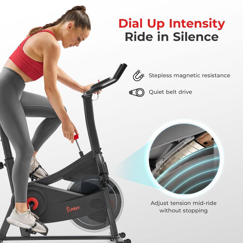 Sunny Health & Fitness ACTIVE 100 Smart Magnetic Cycling Exercise Bike - SF-B124066