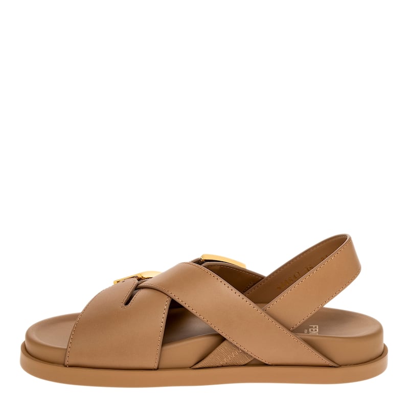 Fendi Feel Leather Slides