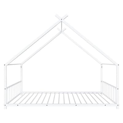 Twin Size Montessori Floor Bed Metal House Bed Frame For Kids