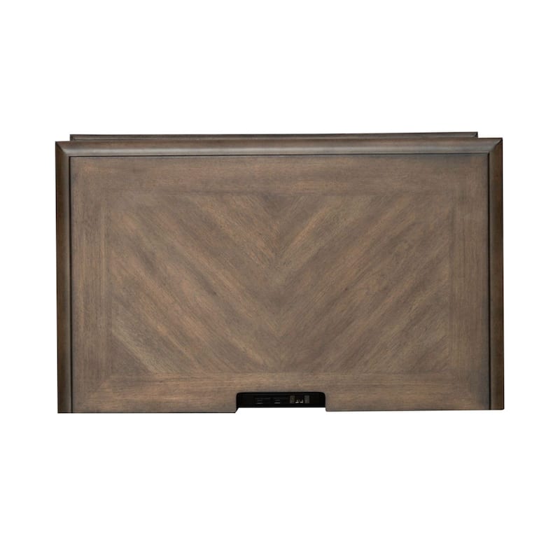 Carlisle Court Chestnut 3 Drawer Nightstand with Charging Station