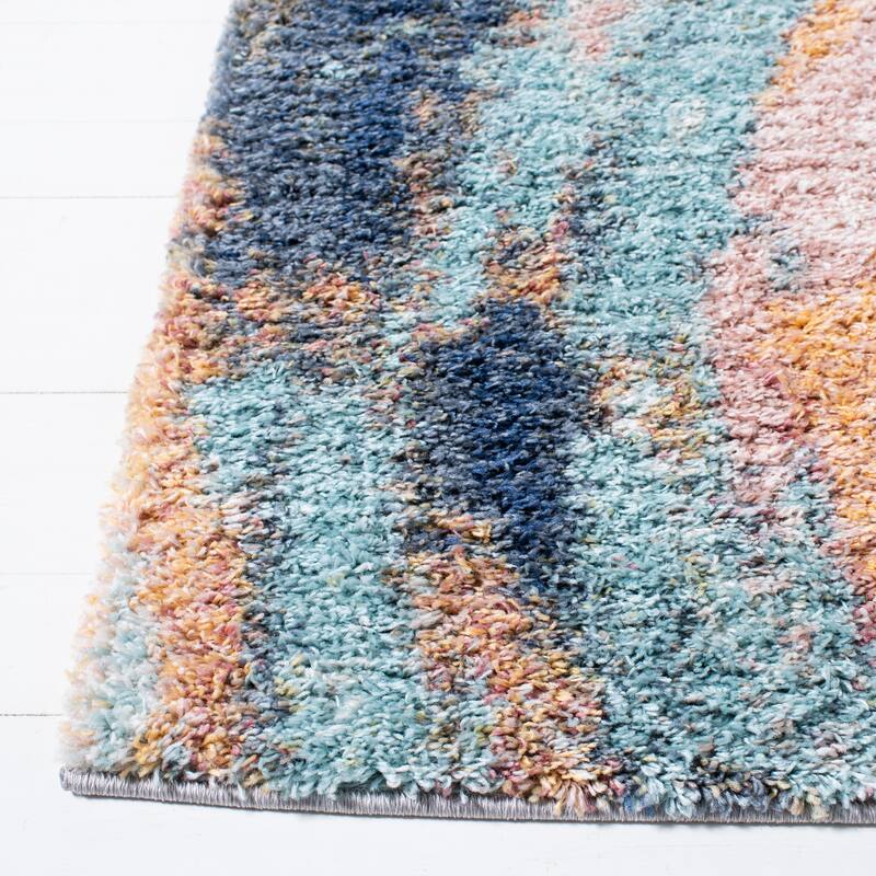 SAFAVIEH Calista Shag Bombonica Abstract 1-inch Thick Rug