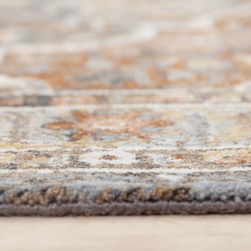 Alora Decor Jade Transitional Terracotta/Multi Recycled Polyester Area Rug
