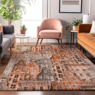 Premium Washable Super Soft Modern Citylife Mayfield Rug