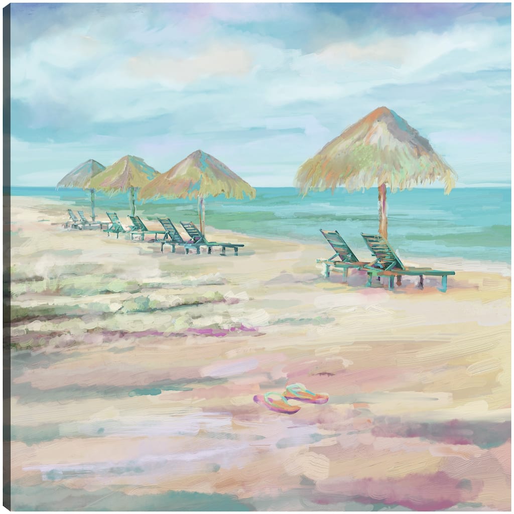 Beach Happy Light By Studio Arts Canvas Art Print
