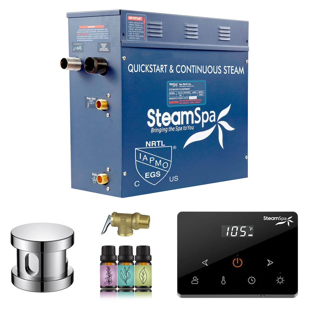 Oasis Series 9000-Watts Steam Generator with Continuous Steam Plus Fully Wireless Handheld Control