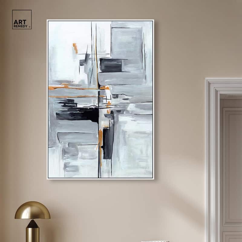 Elegant Grey Shades II Canvas by Art Remedy