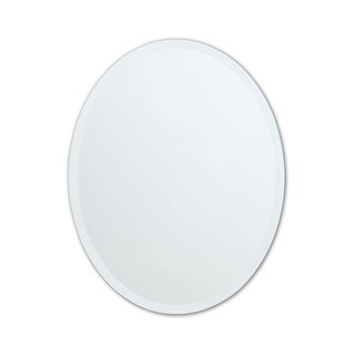 Shop Oval Bathroom Tilt Wall Mirror with Beveled Edge - Overstock - 3105034