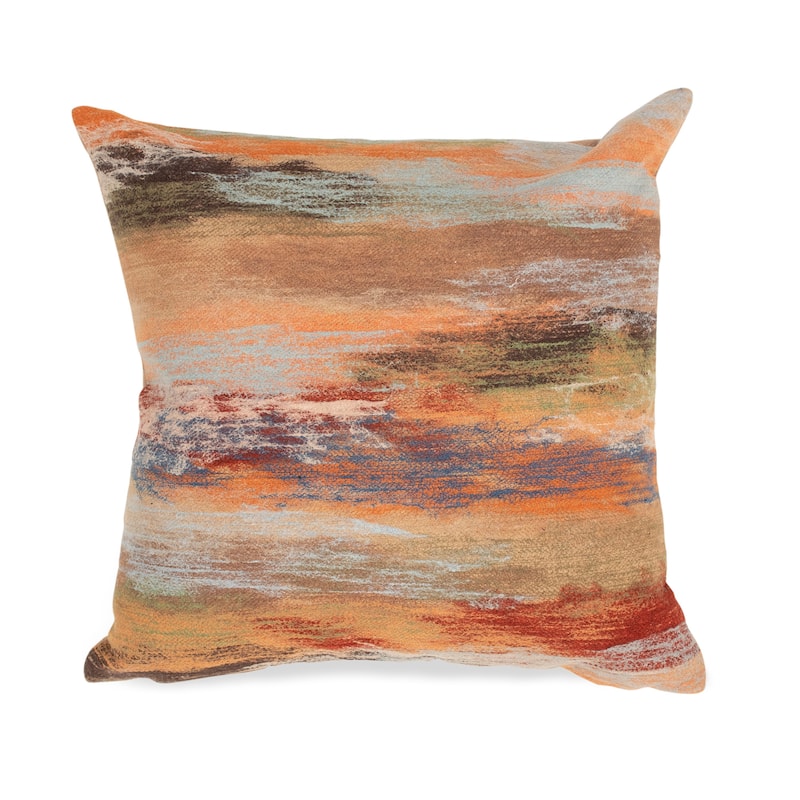 Liora Manne Visions I Vista Indoor/Outdoor Pillow Multi - Indoor/Outdoor/Accent - 20" x 20" - Multi-Color