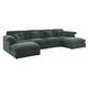 preview thumbnail 11 of 40, 6 - Piece Chenille Sectional
