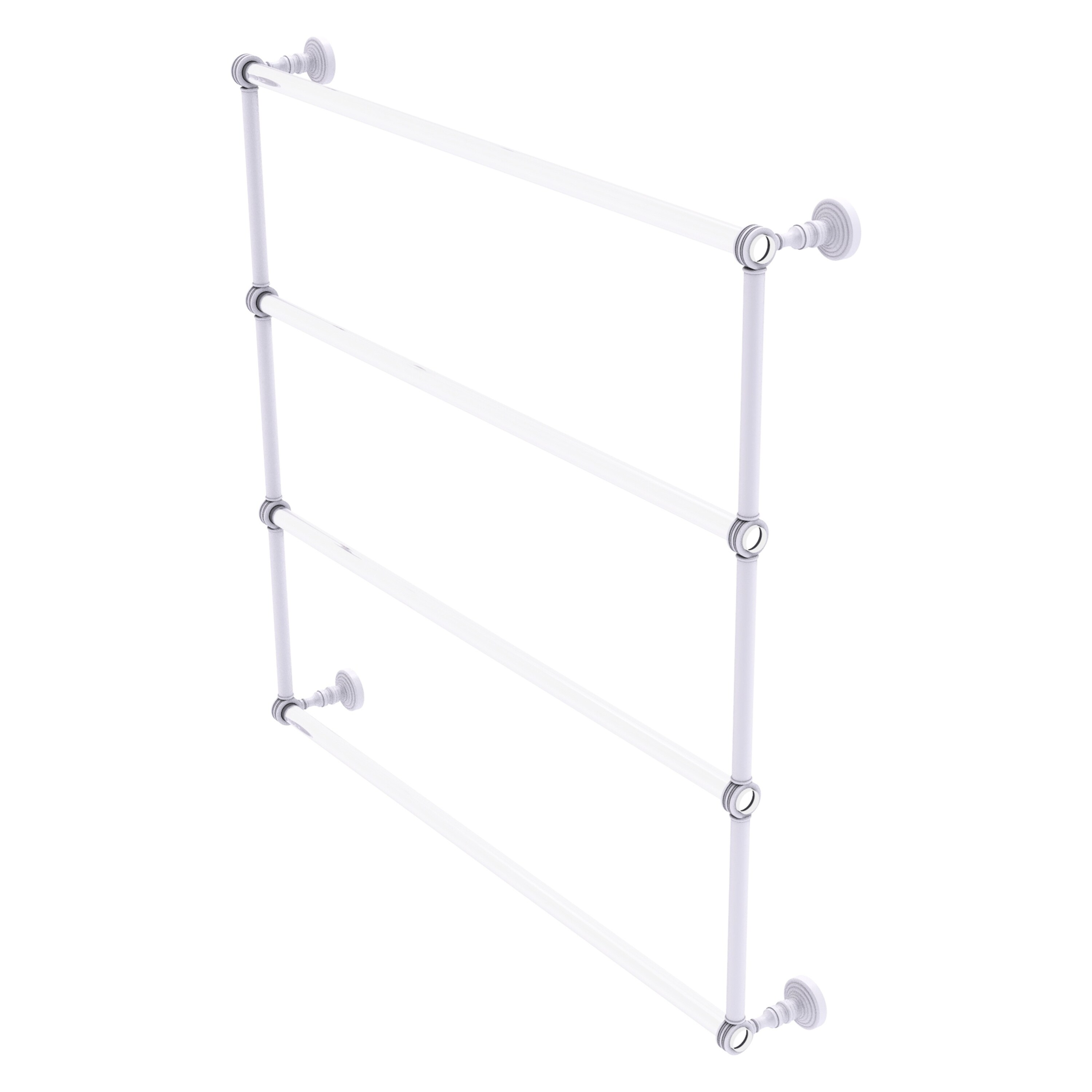 Allied Brass Pacific Grove Collection 4 Tier 24 Inch Ladder Towel Bar with Dotted Accents
