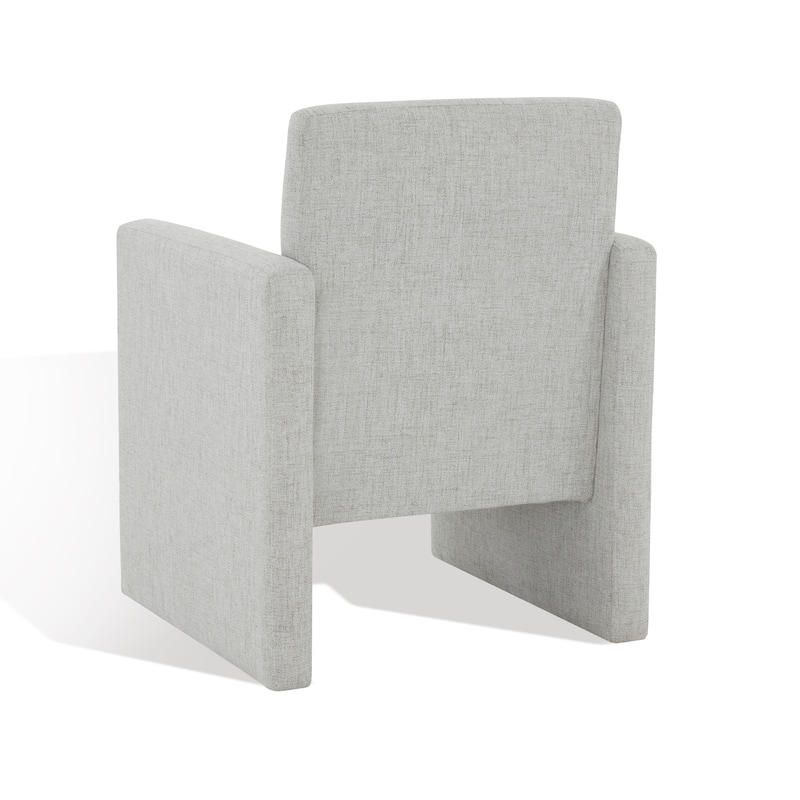 SAFAVIEH Couture Gunna Linen Arm Chair - 26" W x 25" D x 33" H - 26Wx25Dx33H