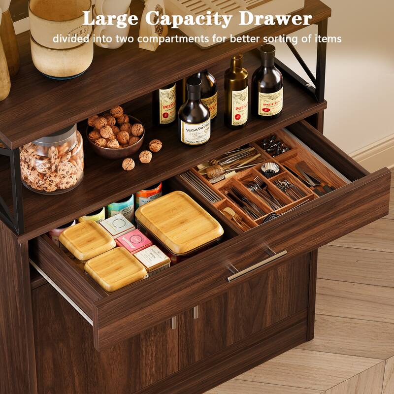 Futzca Sideboard Buffet Cabinet, Kitchen Storage Cabinet