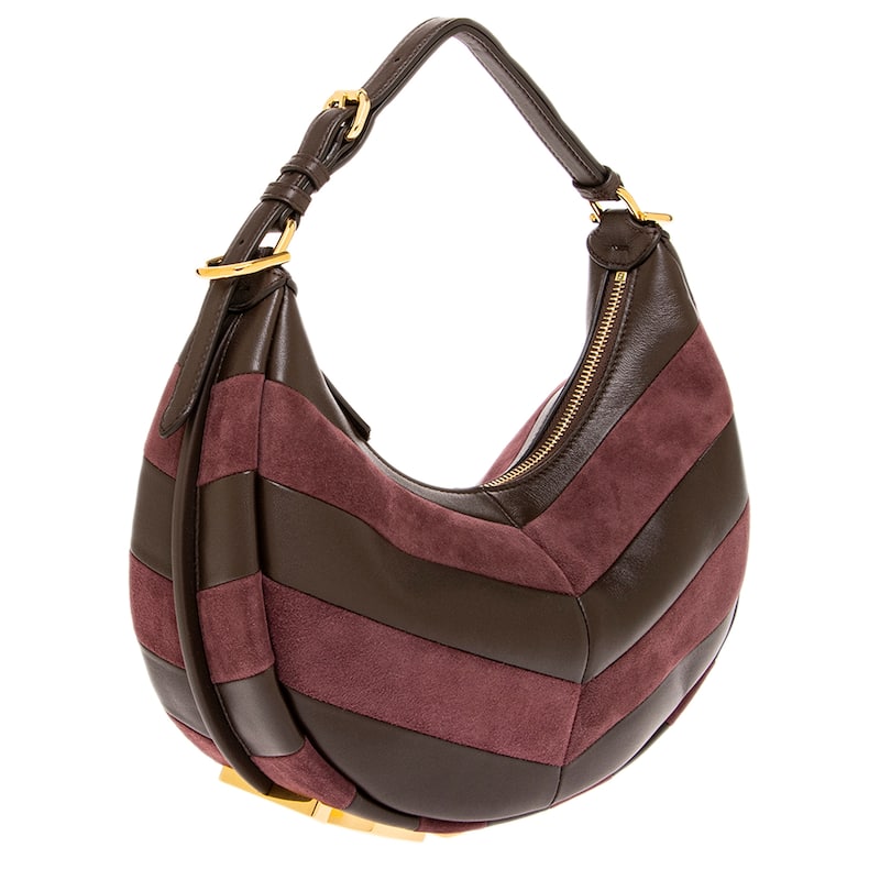 Fendigraphy Small Bag in Leather and Suede