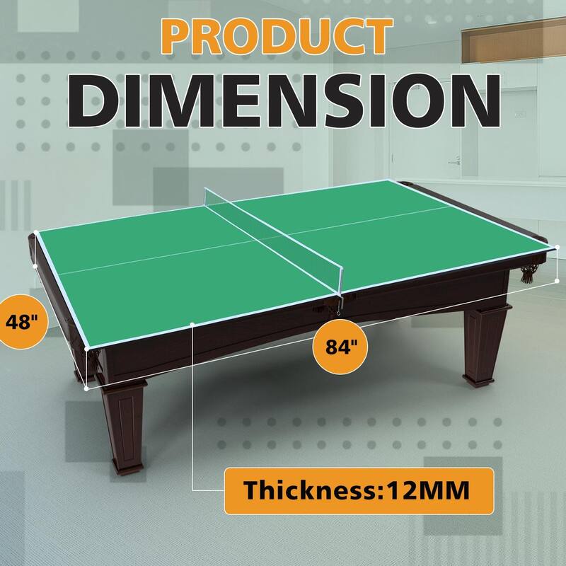 Foldable Ping Pong Conversion Top with Net & Post Included