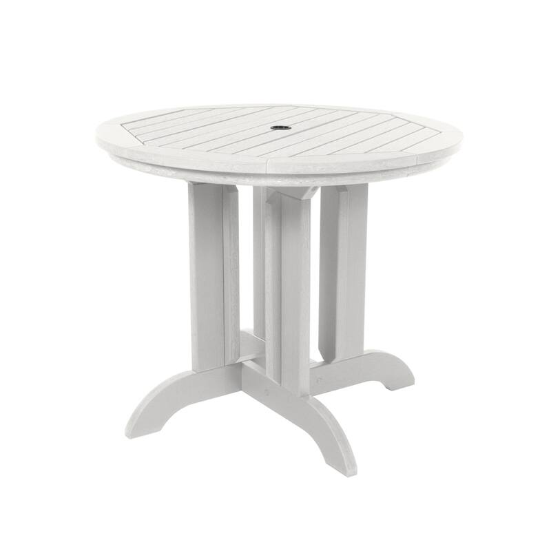 HIGHWOOD Commercial Grade 36" Round Bistro Dining Height Table - White